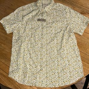 J Crew Secret Wash Poplin Cotton Short-sleeve button down XXL-tall